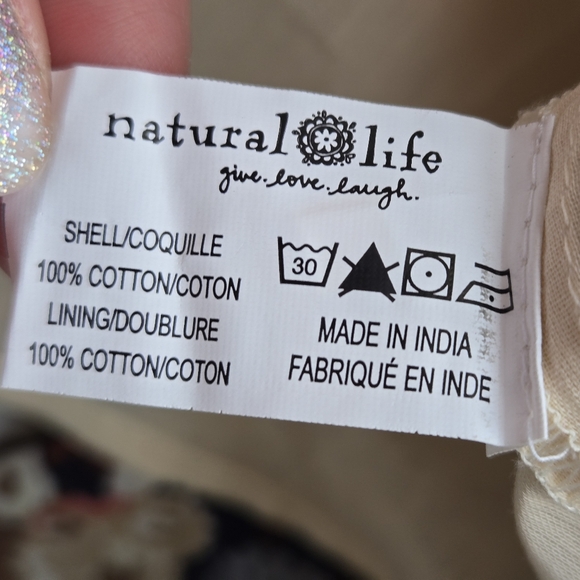 Natural Life Floral Smocked Tiered Maxi Dress - Size Medium - Picture 6 of 6